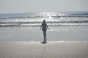 Jordan Playing in the Water